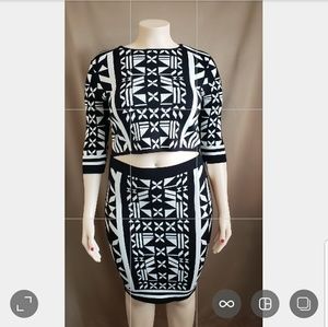 Geometric Sweater Set